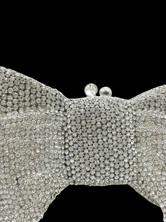 Bolso clutch moño diamantes
