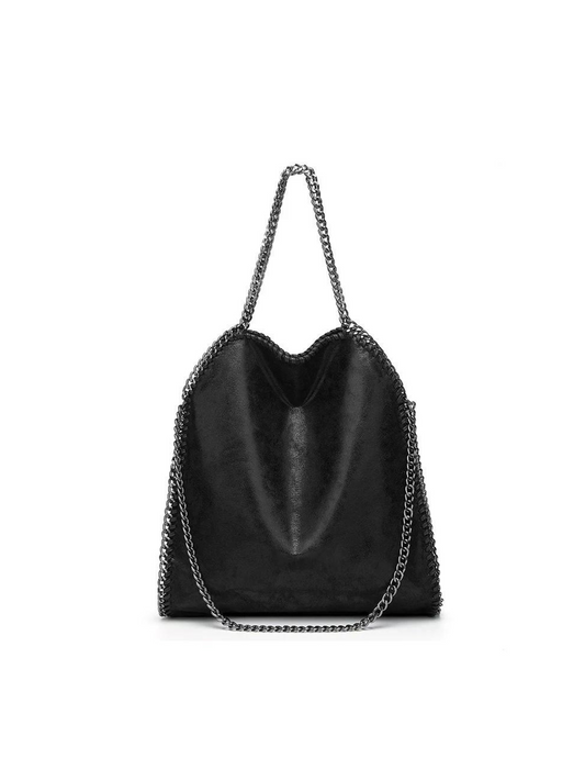 Bolso tote metálico diseño cadena