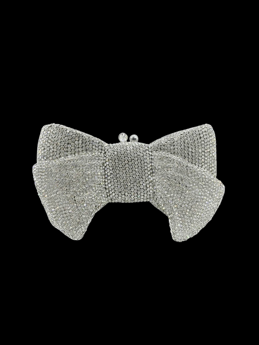 Bolso clutch moño diamantes