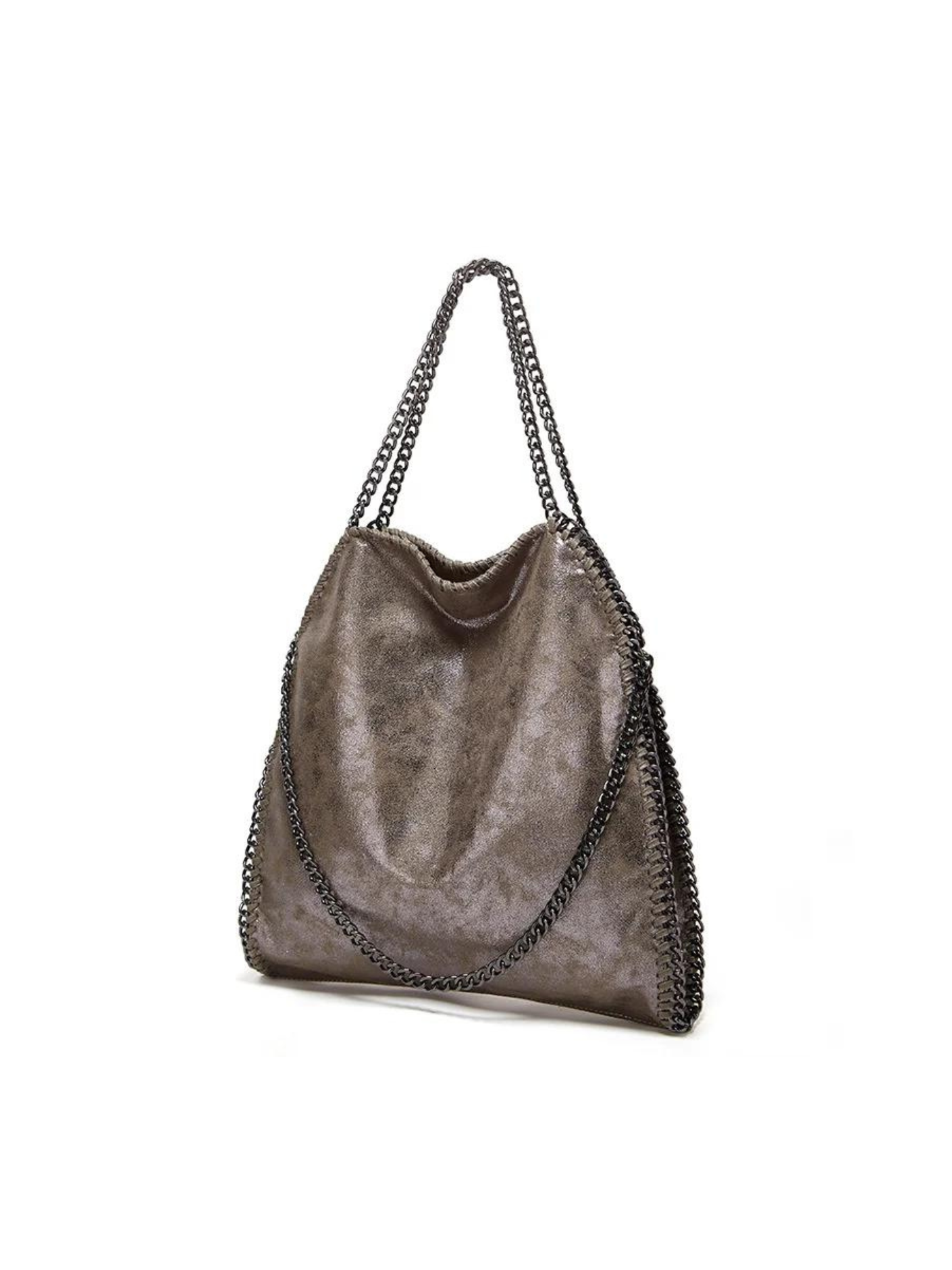 Bolso tote metálico diseño cadena