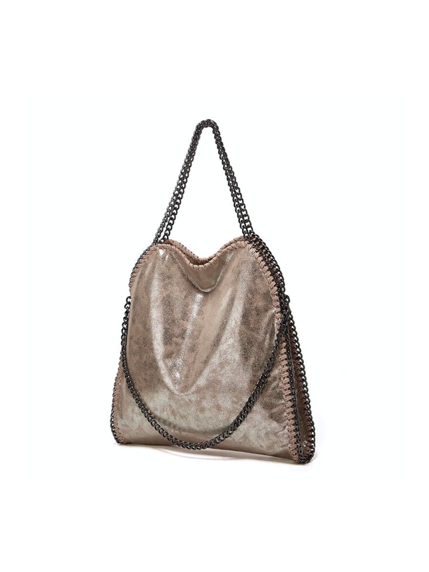 Bolso tote metálico diseño cadena