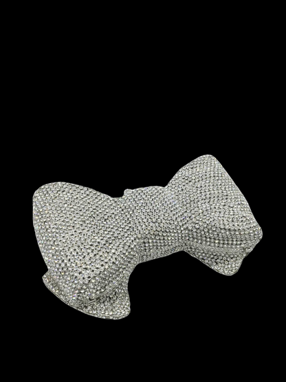 Bolso clutch moño diamantes