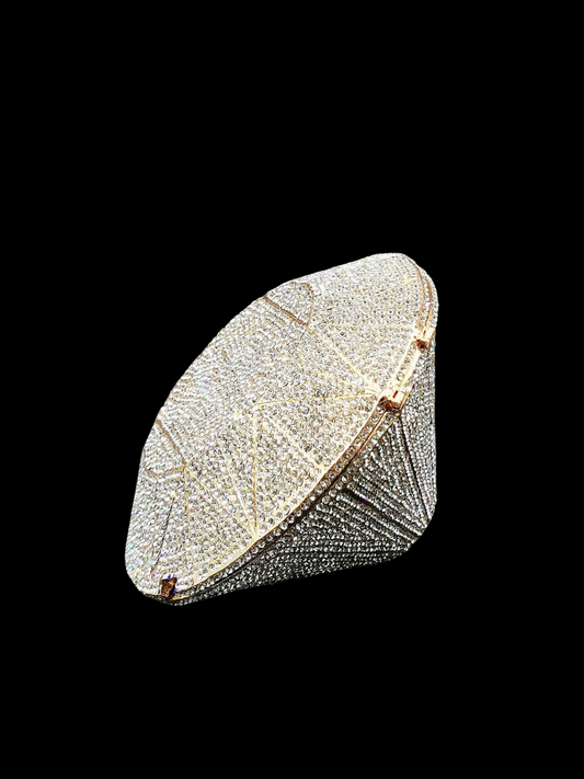 Bolso clutch diamante