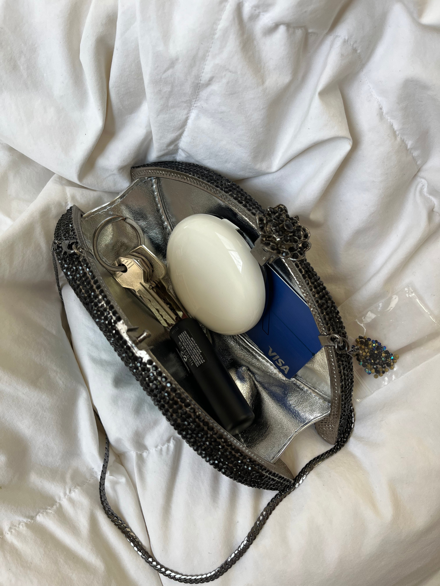 Bolso ojo protector diamantes