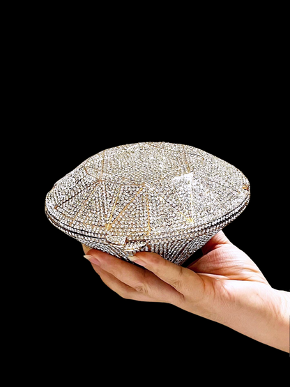Bolso clutch diamante