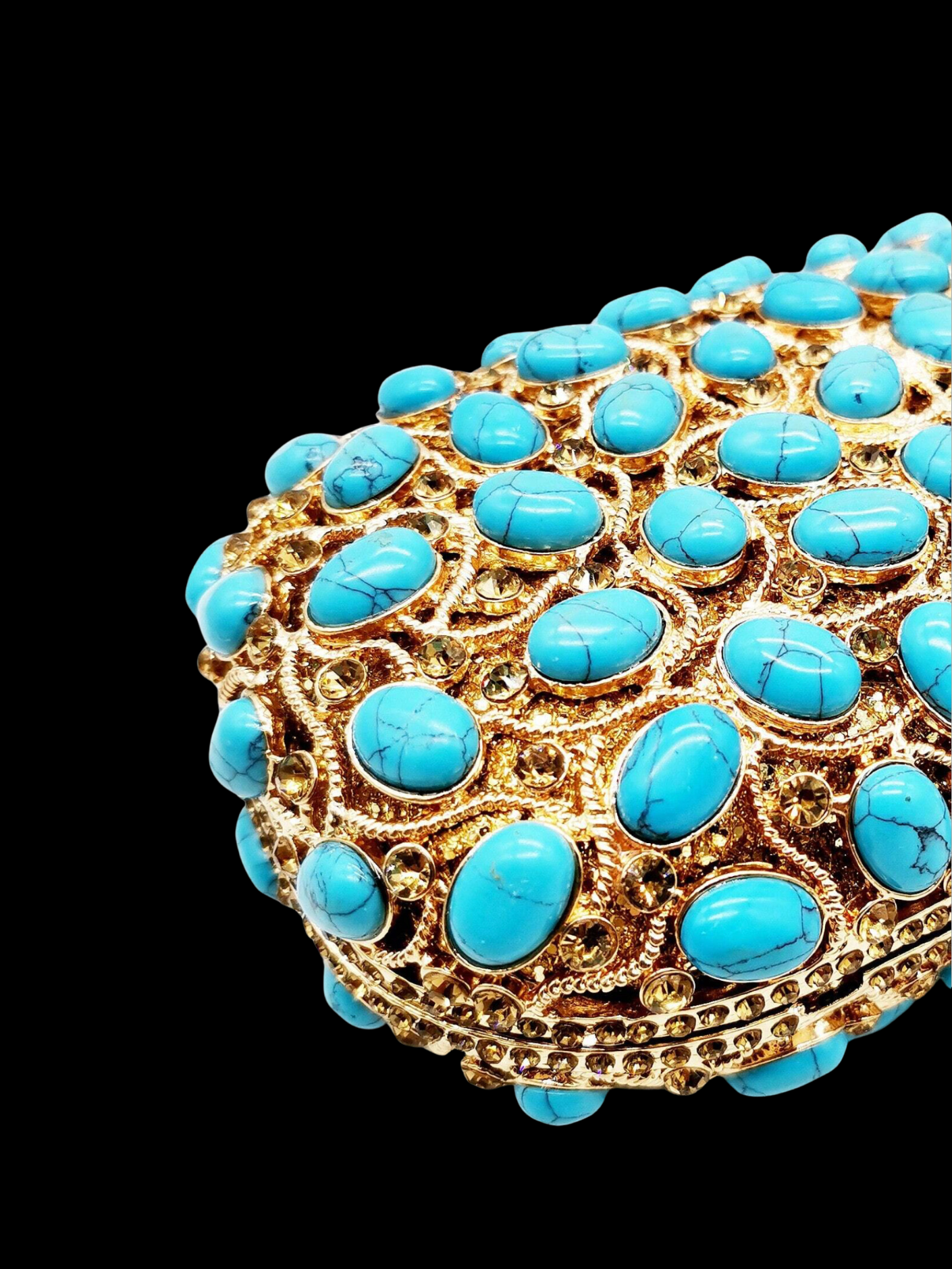 Bolso clutch cartera turquesa