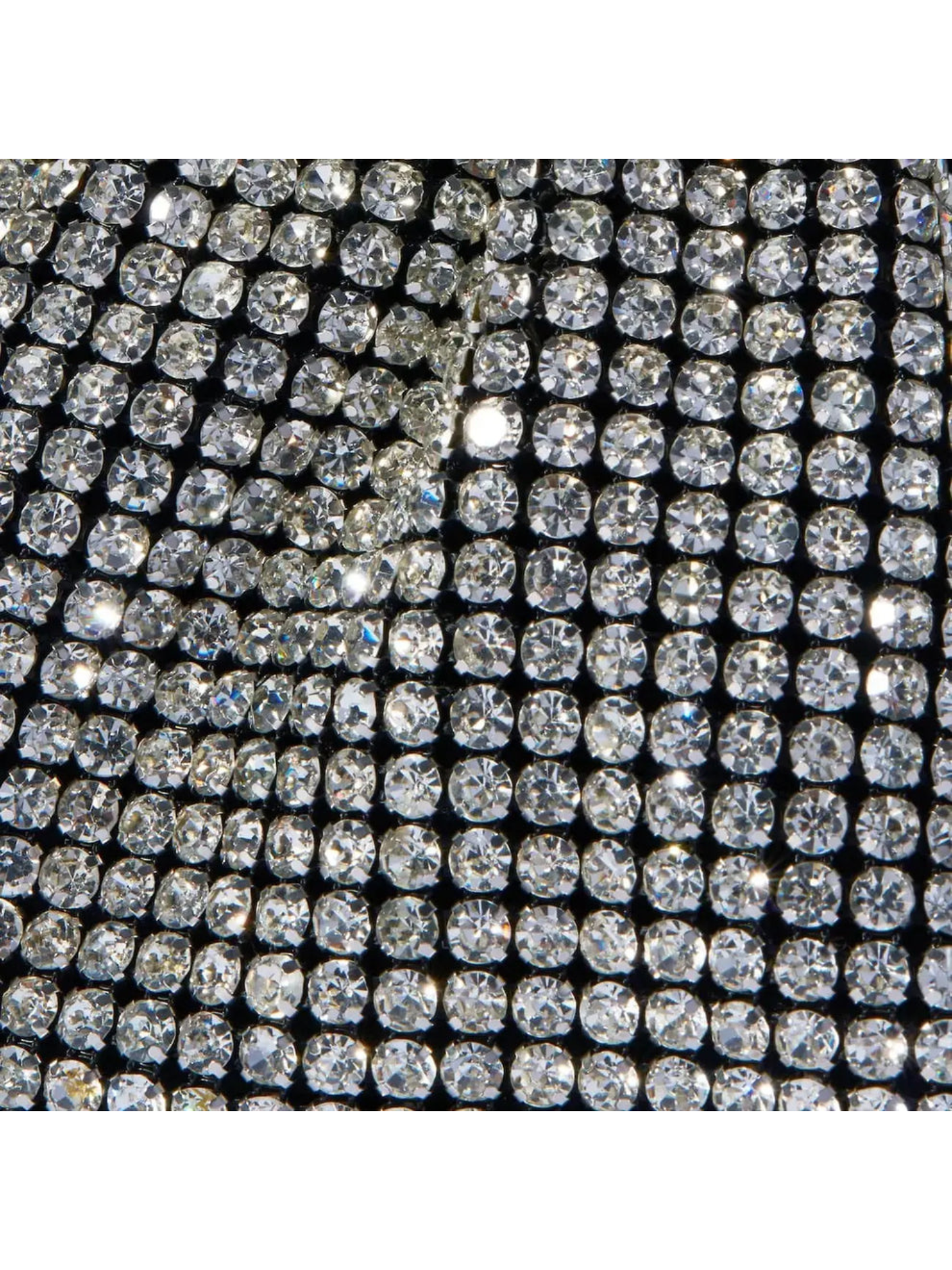 Bolso asa diamantes incrustados