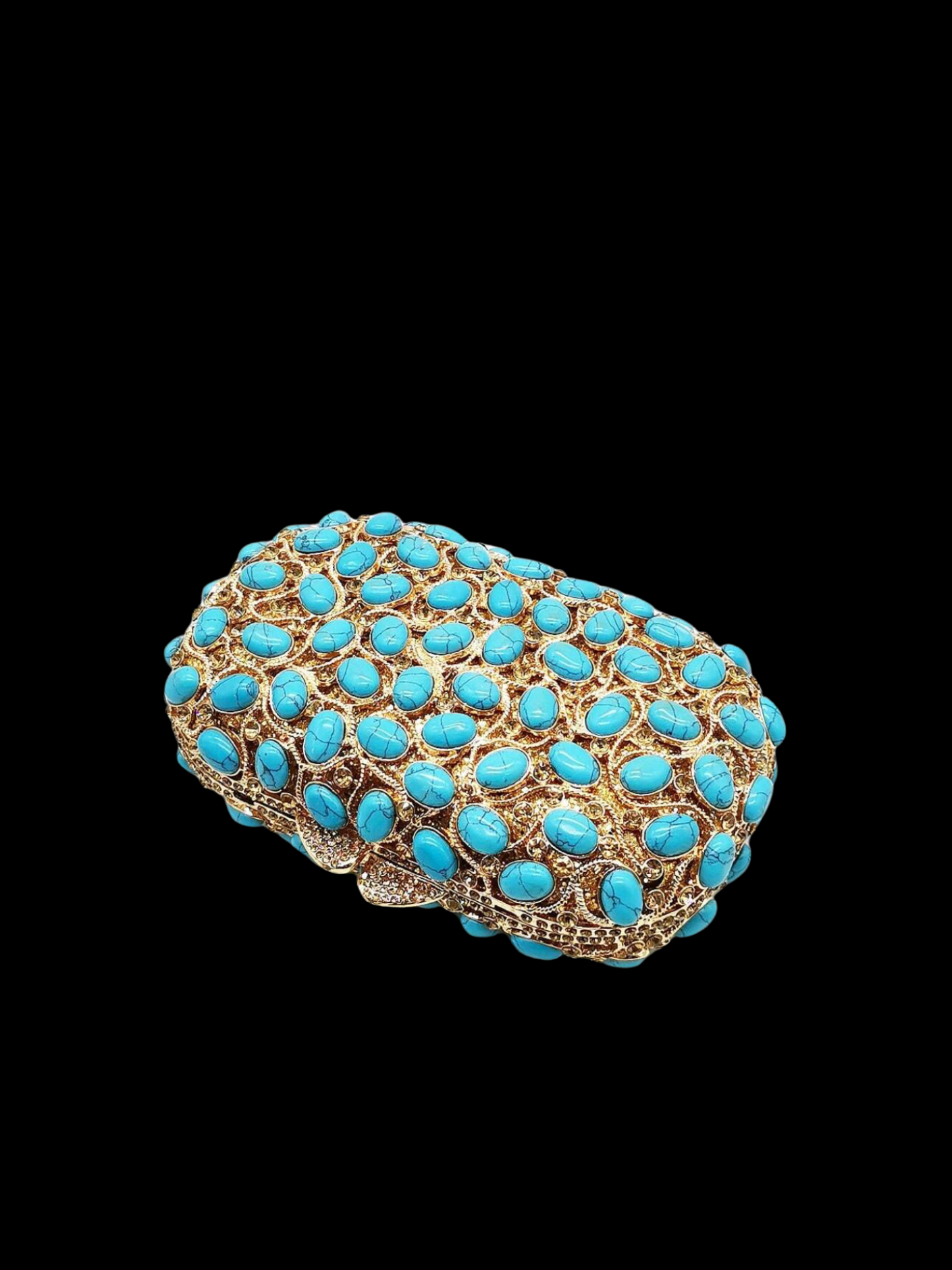 Bolso clutch cartera turquesa