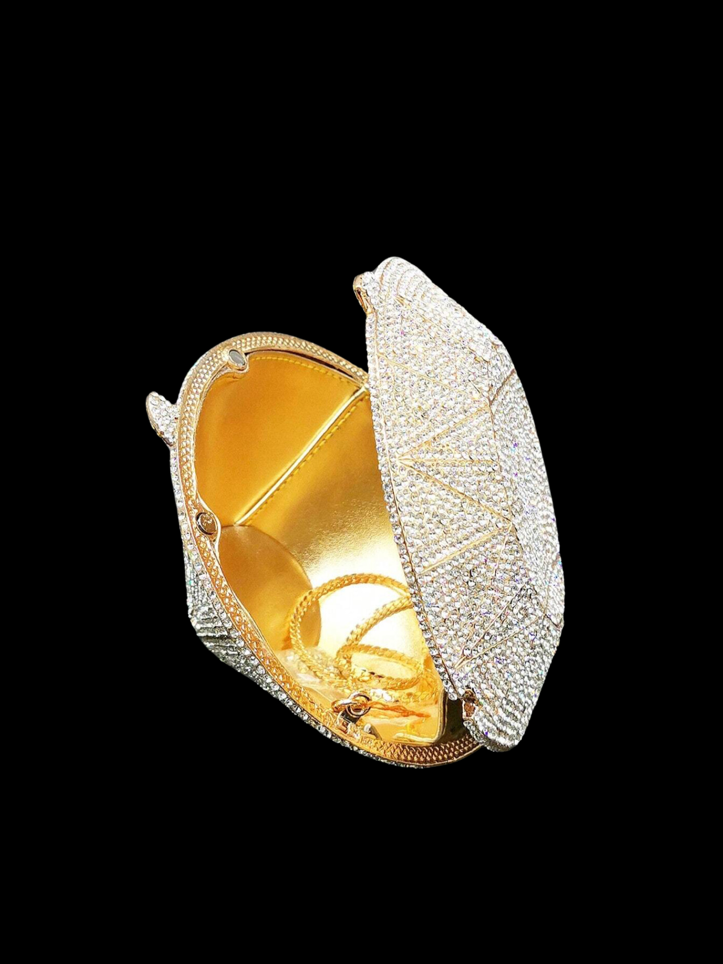 Bolso clutch diamante