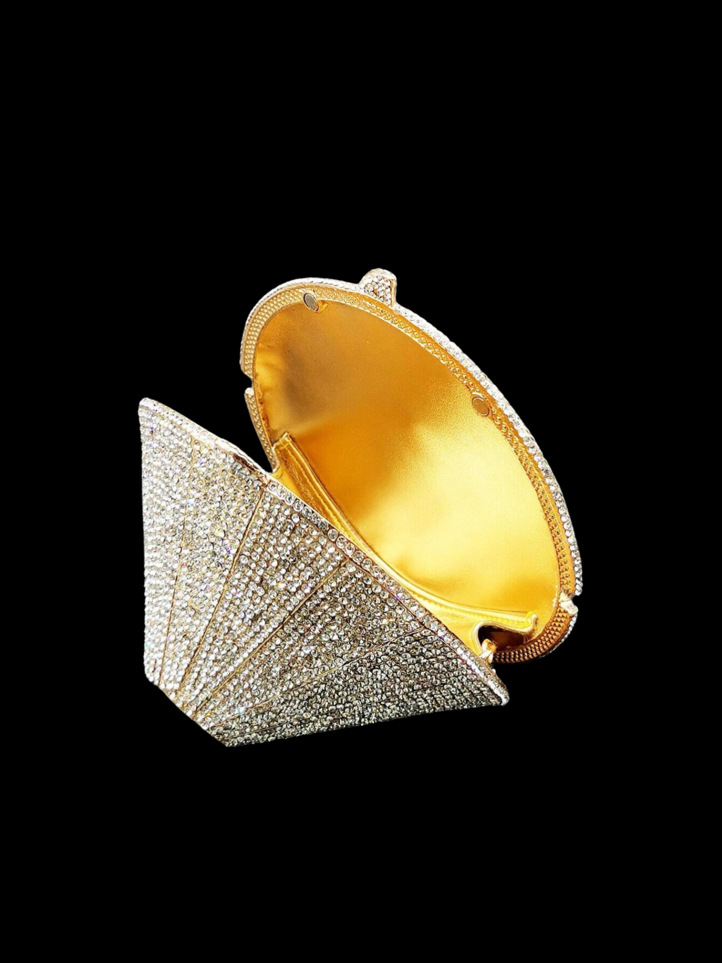 Bolso clutch diamante