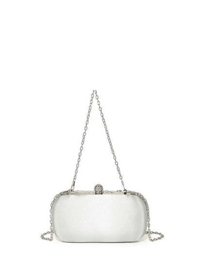 Bolso clutch bordado diamantes perlas