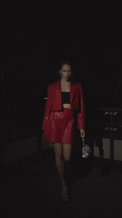 Bolso asa diamantes incrustados